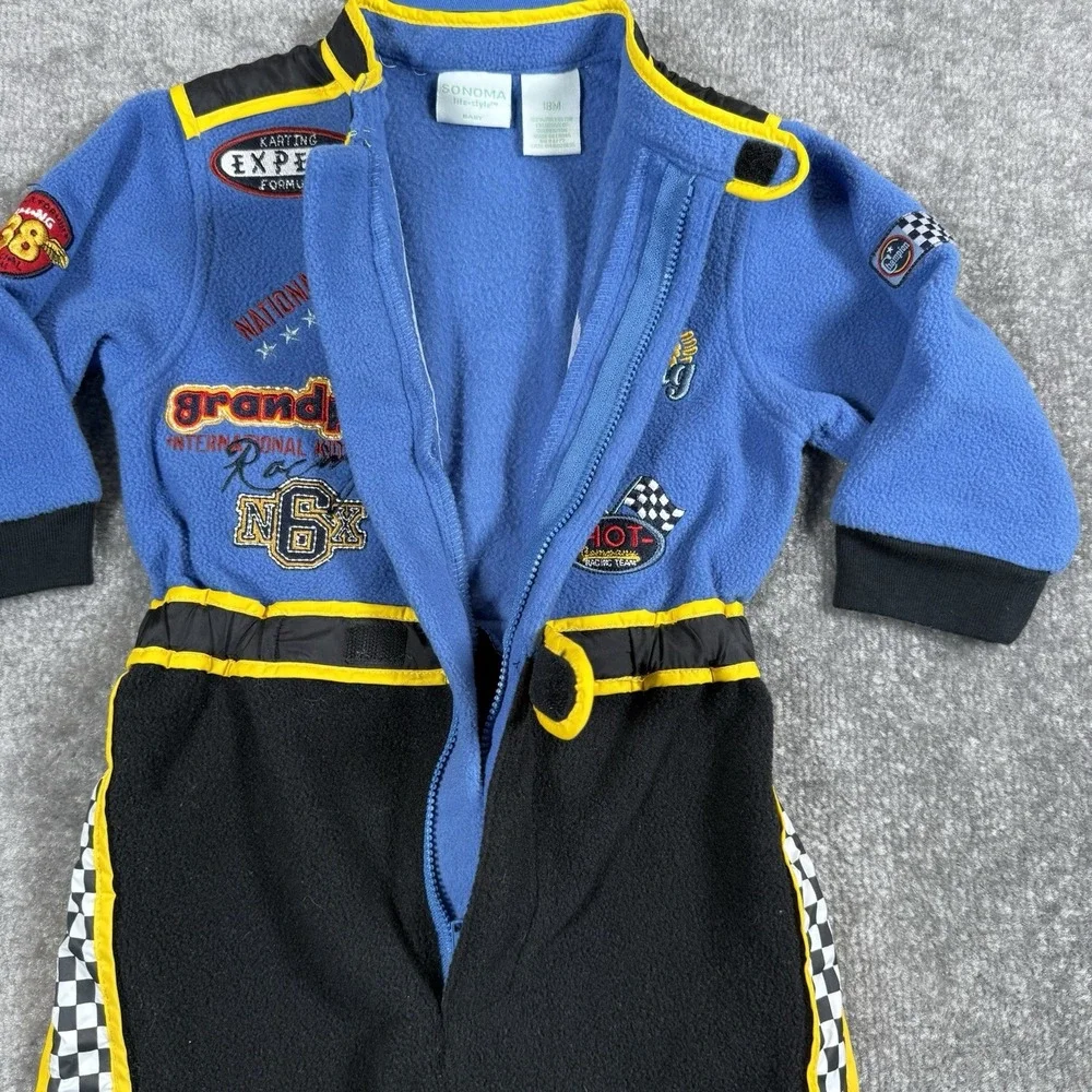 Sonoma Lifestyle Baby Racing Suit 18 Month Fleece Halloween Dress Up